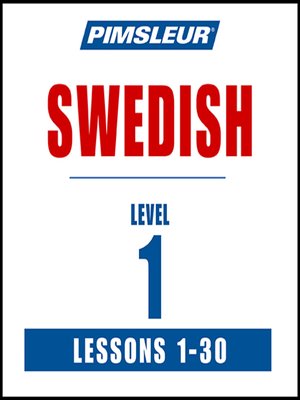 cover image of Pimsleur Swedish Level